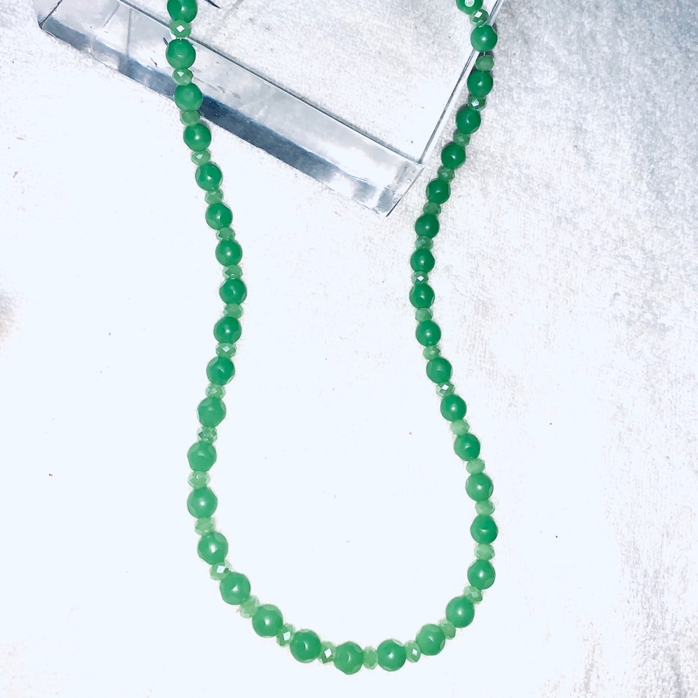HANDMADE Green Jade Necklace